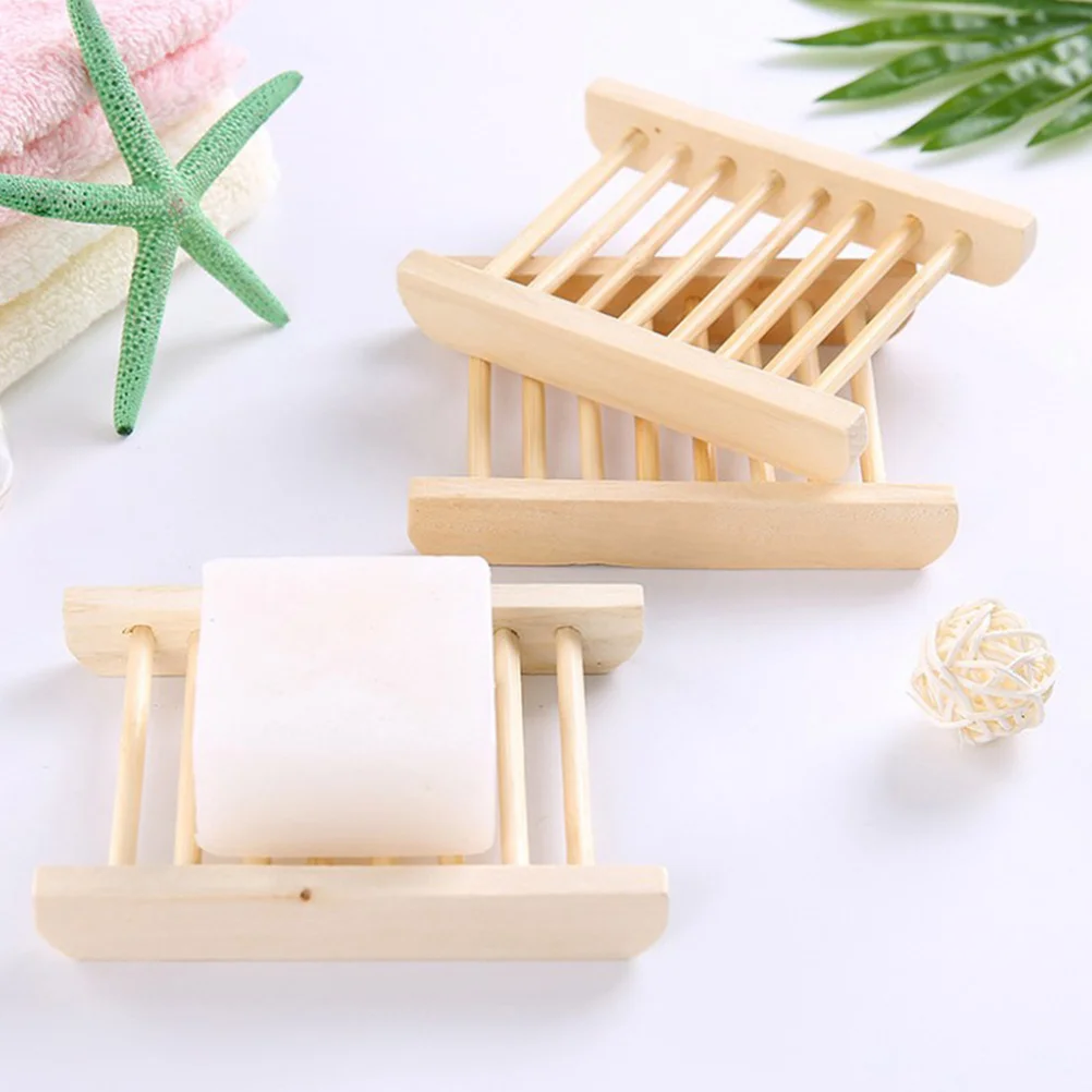 Wooden Gym Use Small Space Saver Draining Bathroom Dish Soap Soap Dish Drainer Holder Holder Tidy Organizer