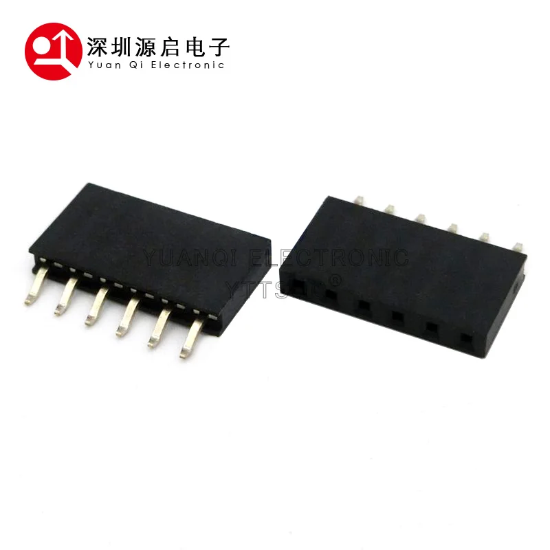 10PCS SMT SMD 2/3/4/5/6/7/8/9/40 PIN Single Row Right Angle FEMALE PIN HEADER 2.54MM PITCH Strip Connector Socket 4P/5P/6P/8P/9P