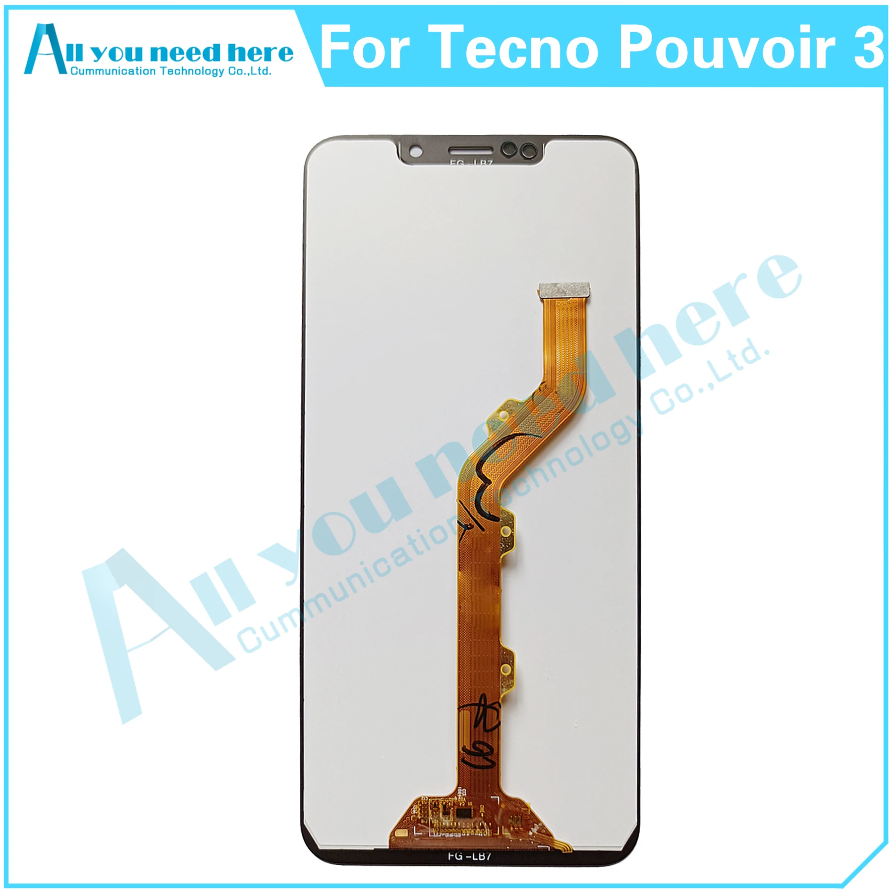 100% Test für tecno pouvoir 3 lb7 pouvoir3 lcd Display Touchscreen Digitalis ierer Baugruppe Ersatzteile ersetzen