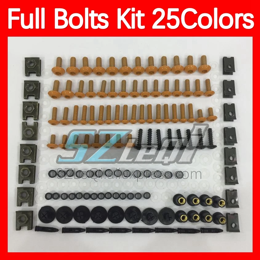 Fairing Bolts Full Screw Kit For HONDA NSR250R MC28 PGM4 NSR 250R 250 R 94 95 96 97 98 99 1994 1999 Body Bolt Screws Nuts 268ps