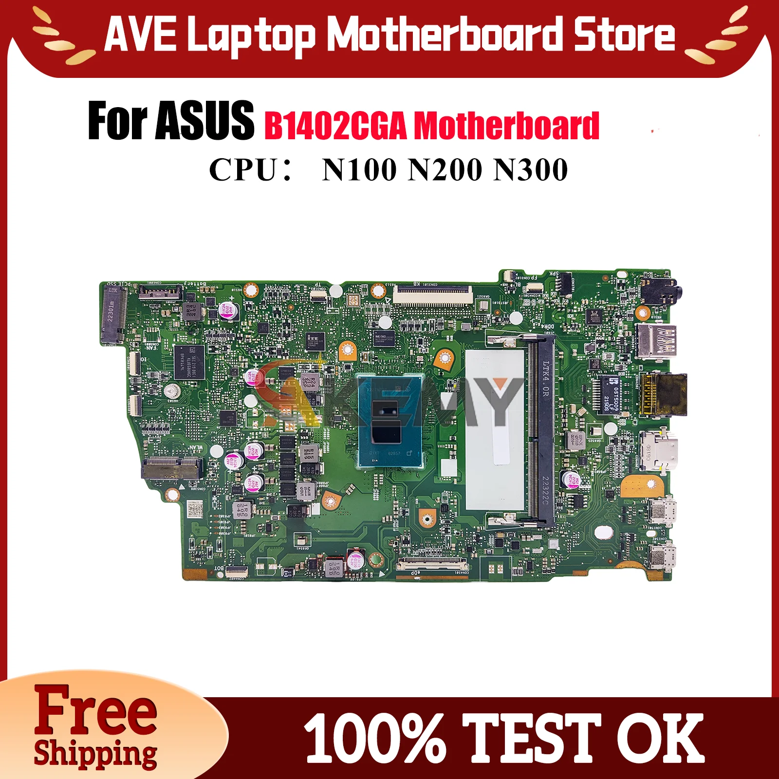 

B1402CGA Материнская плата для ноутбука ASUS ExpertBook B1402C B1402CGA B1402CBA Материнская плата для ноутбука с процессором, тест ОК, быстрая доставка stk
