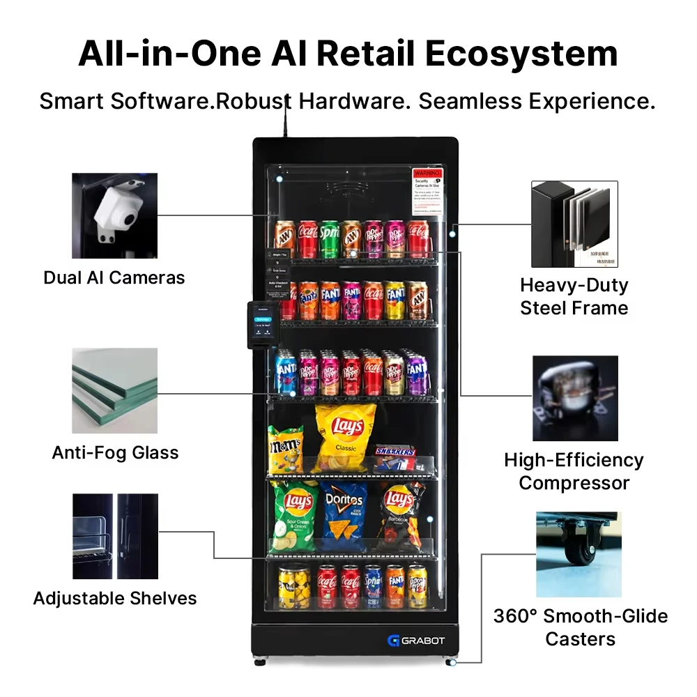 FL Snack and Beverage Vending Machine power‑off protection function for metro station self‑service sales unit