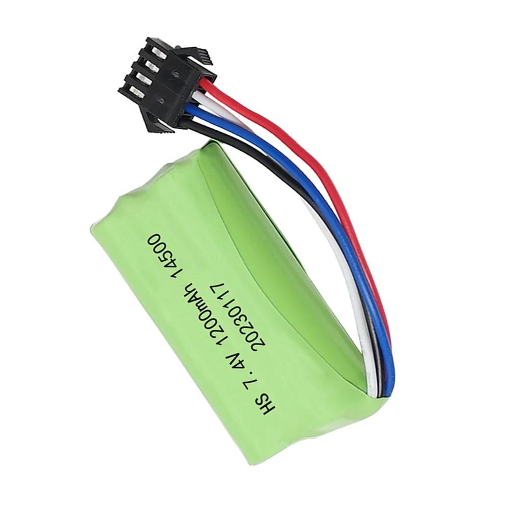 7.4V 1200mah 2S 14500 Li-ion Battery for Electric Toys Water Bullet Gun Spare Parts 7.4V Battery for RC toys Cars Tanks Robots