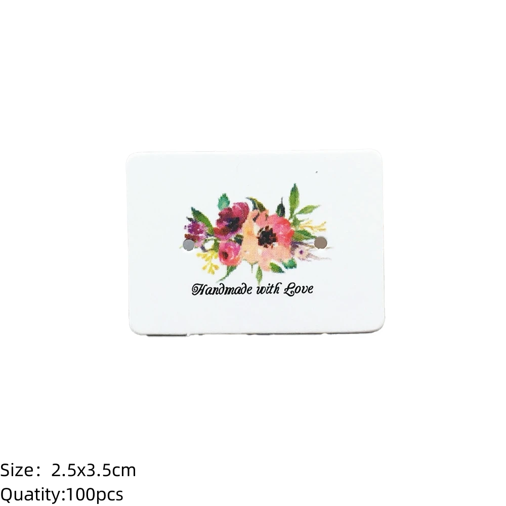 100PCS Earring Display Cards for Small Business Packaging