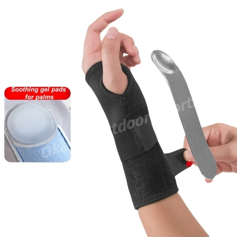 Wrist Brace for Carpal Tunnel Wrist Support with Splints Hand Support for Arthritis Tendonitis Sprain Injuries Wrist Pain