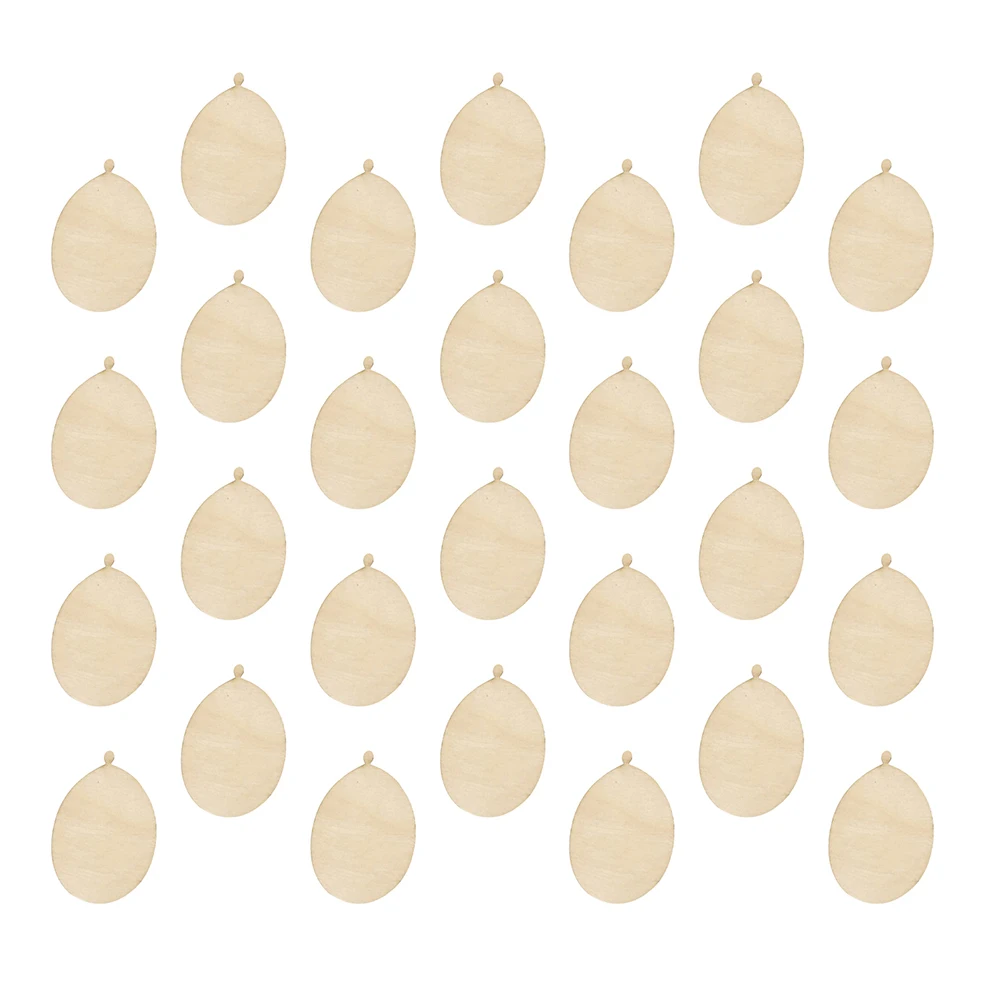 

100Pcs DIY Natural Wood Balloon Shape Tags Blank Wood Slices Rustic Wedding Decoration Craft Supplies Wooden Pieces for Painting