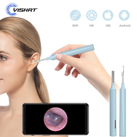 WiFi Visual Otoscope Endoscope Camera for iPhone Android IP67 Waterproof 4.3mm Mini Ear Picker for Ear Cleaning Skin Check