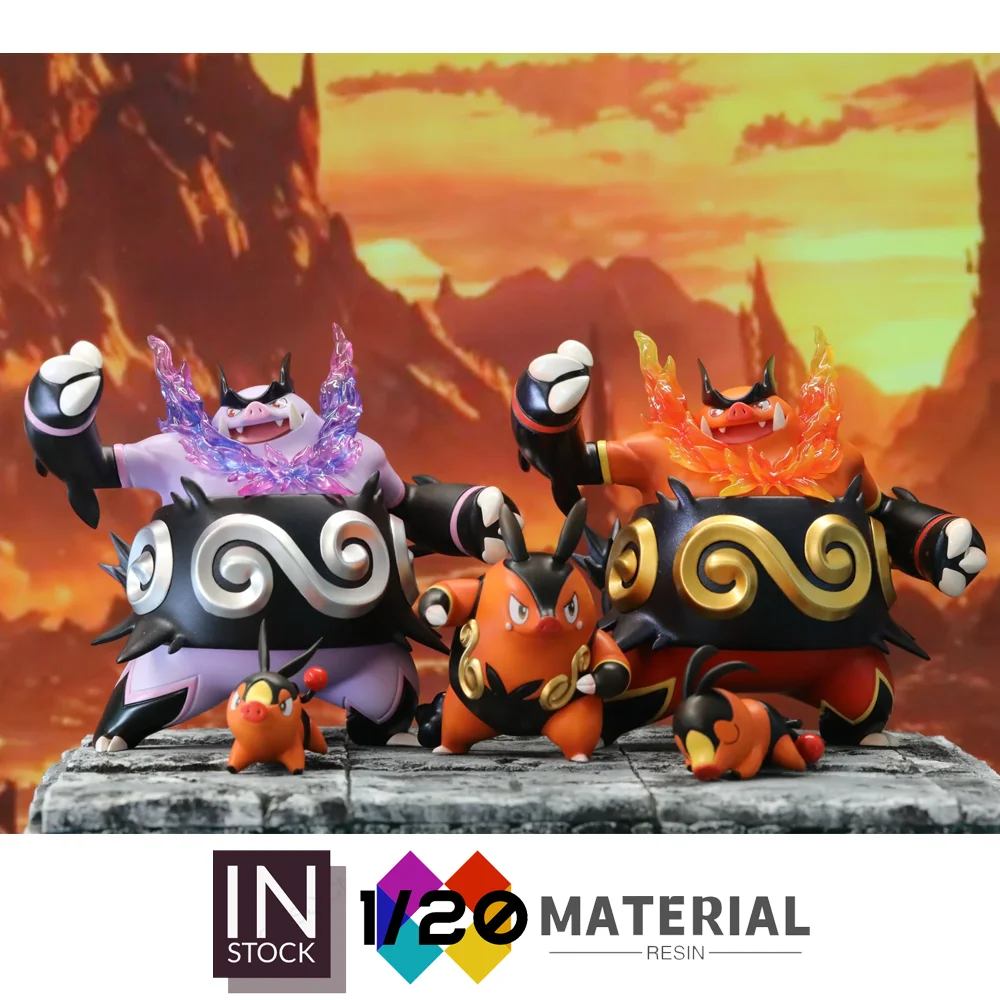 [Em Estoque] Escala de Resina 1/20 [PUMPFAKE] – Tepig & Pignite & Emboar