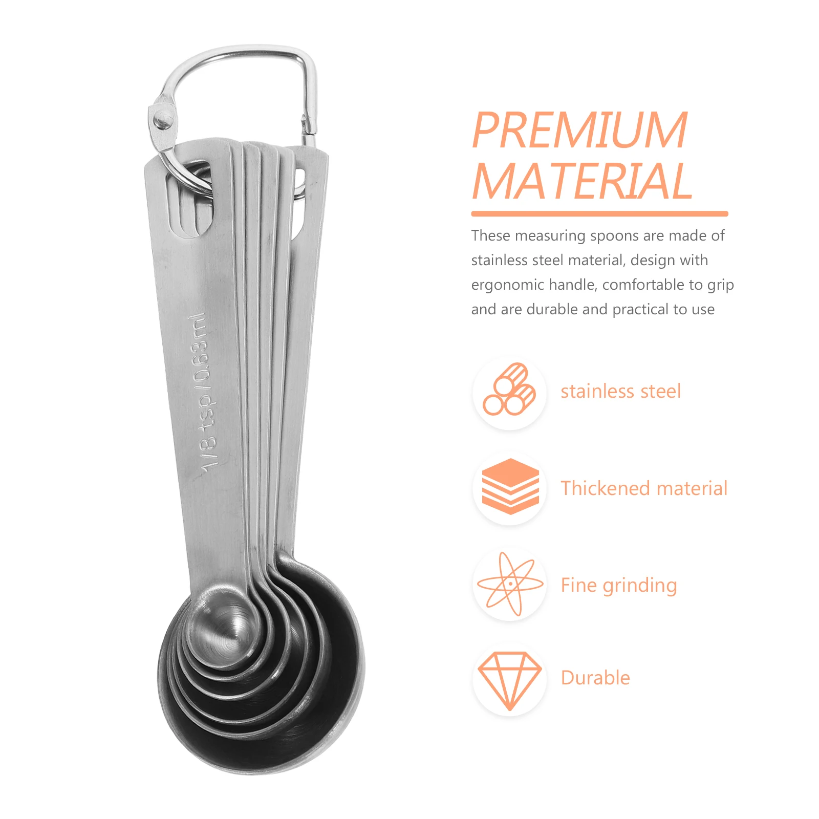 

1Set Measuring Spoons with Scale Multipurpose Kitchen Gadget for Tea Coffee Salt Sugar Portable Coffee Measure Scoop