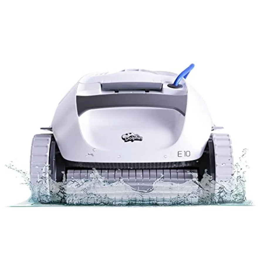 Automatic Robotic Pool Vacuum Cleaner with Active Scrubber Brush and Top-Load Filter Access in Blue for Efficient Cleaning