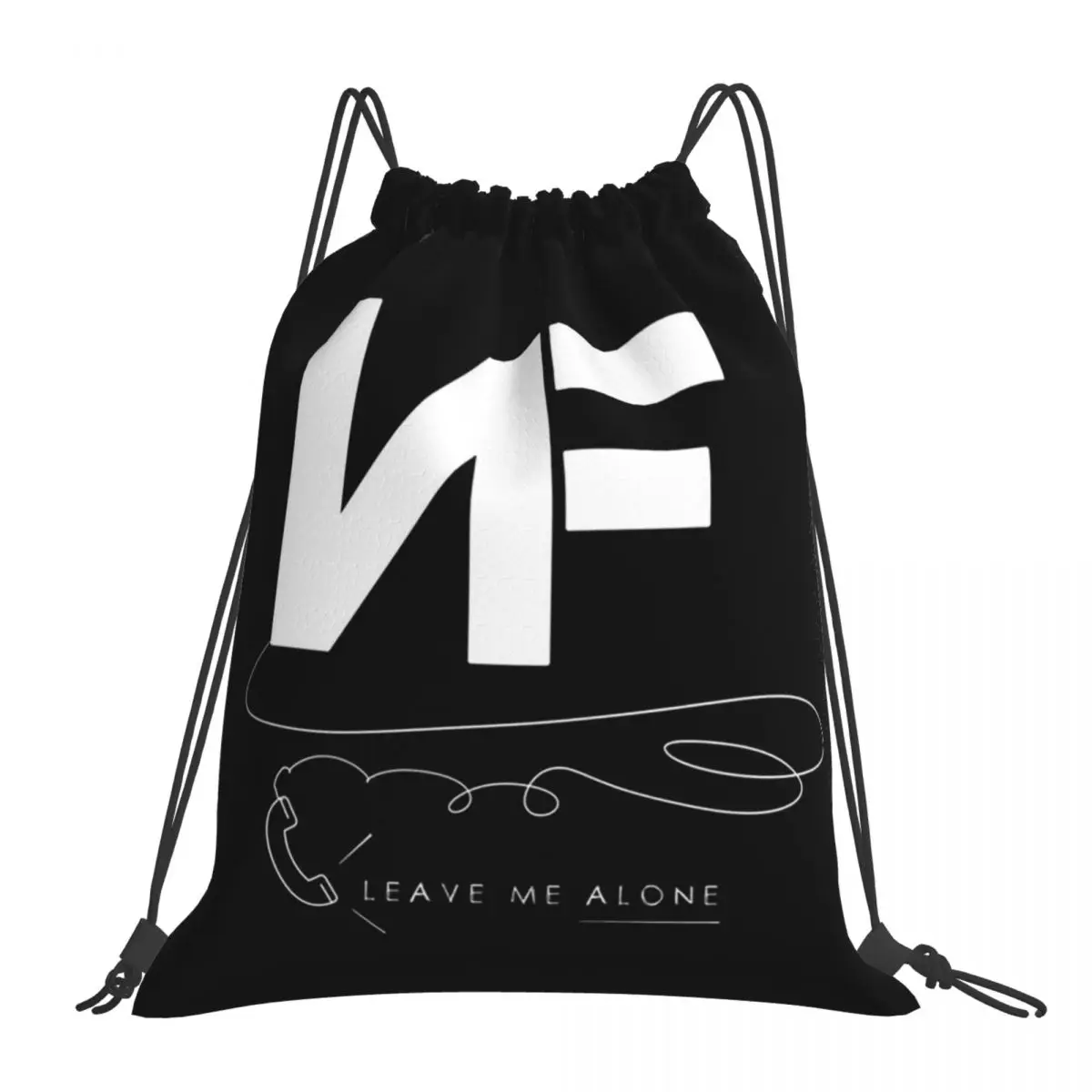 

Leave Me Alone Backpacks Portable Drawstring Bags Drawstring Bundle Pocket Sundries Bag Book Bags For Man Woman School