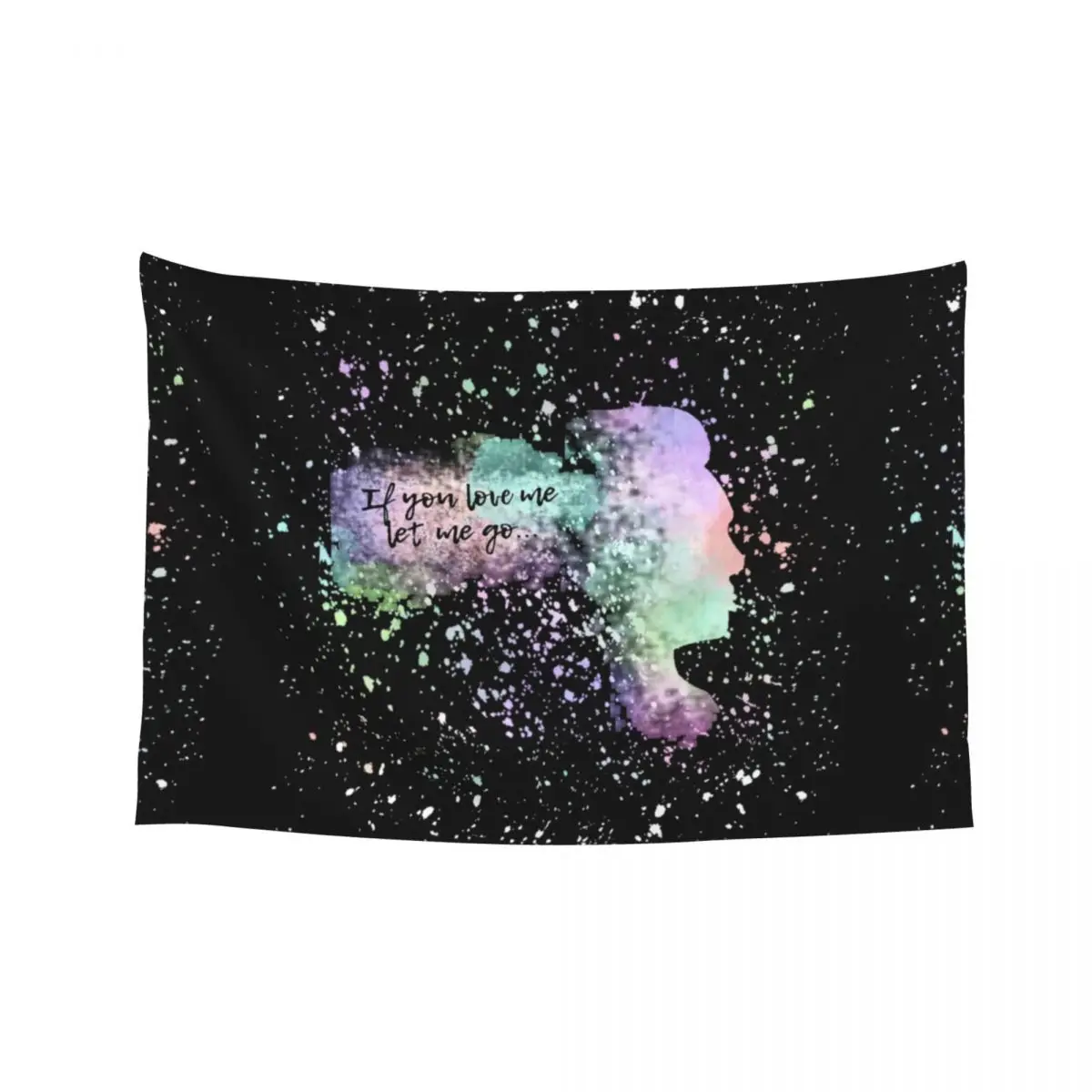 

If you love me rainbow splatter paint Tapestry Room Decor For Girls Home Decorators Wallpaper Tapestry