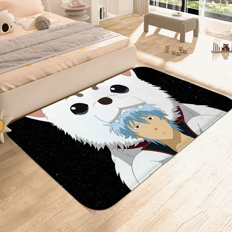 Anime Carpet for Bedroom G-Gintama Mat for Hallway Bathroom Sleeping Room Rugs Anti Slip Doormat Entrance Door Home Decorations