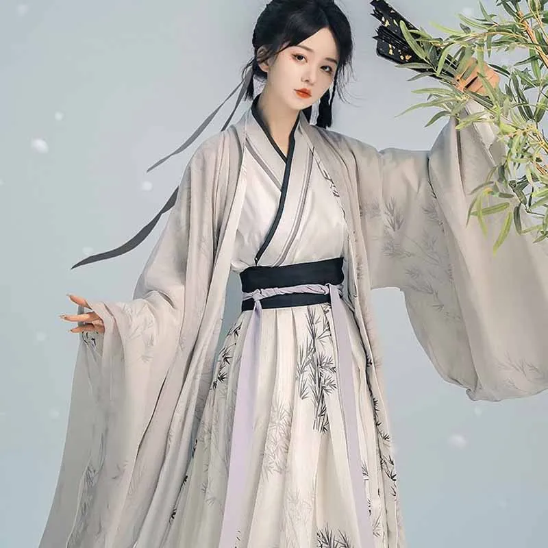 

Song Hanfu Women's Cross Necked Top Horse Face Skirt Set Wei Jin Ancient Costume Male Female Gender Traditional Improved Clothes