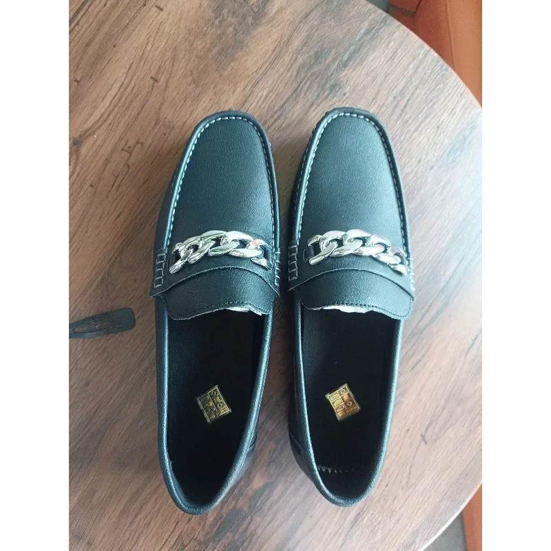 

Повседневный отдых, простая атмосфера, нескользящие и износостойкие, качественные ленивые однопедальные, легкие и дышащие лоферы.