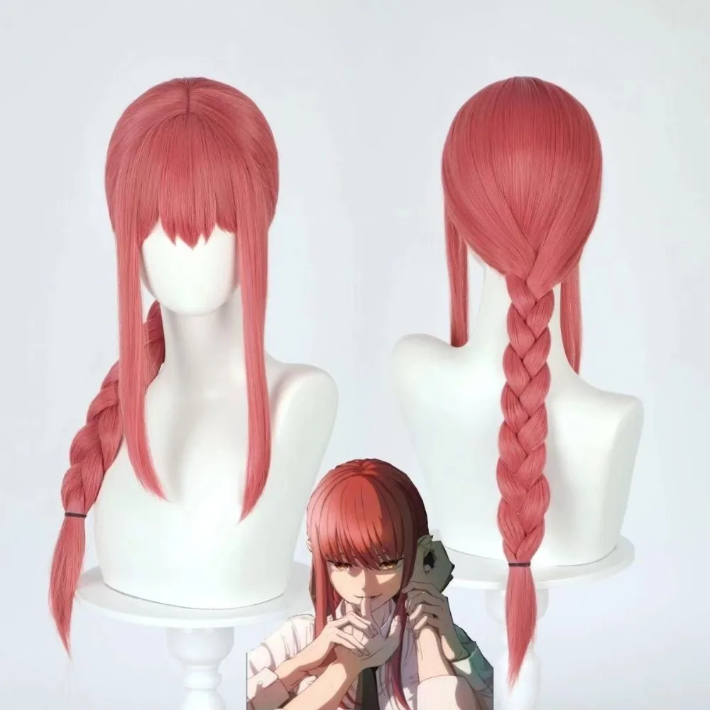 Anime Demon Slayer série perruque couverture scène jeu de rôle Kanroji Mitsuri chapeaux soirée vêtements Match cheveux accessoires perruque