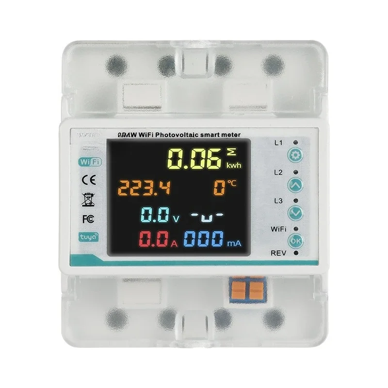 Household electricity three-phase four-wire 100A intelligent reclosing meter overcurrent and overload protector