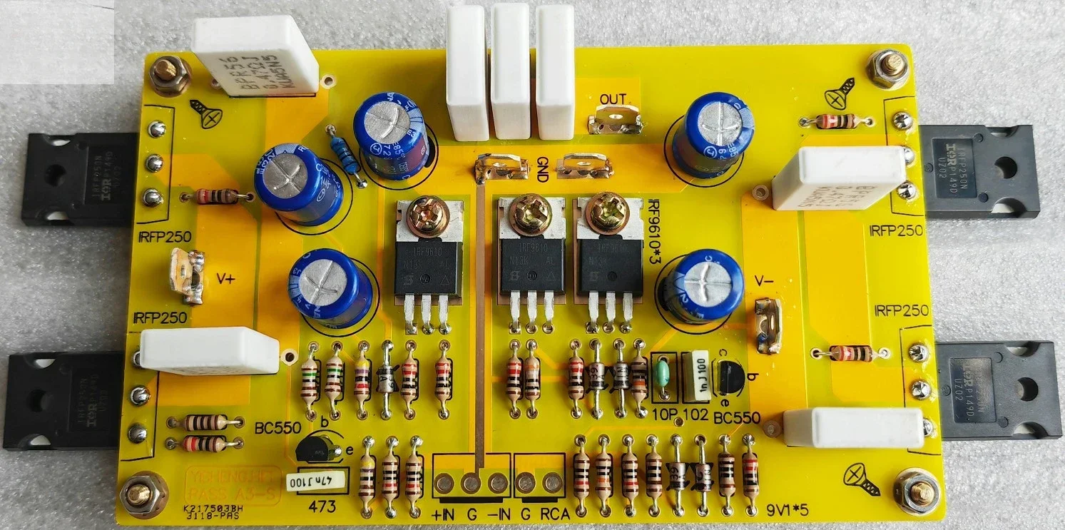 زوج A3 HiFi فئة واحدة انتهت مجموعة لوحة مكبر للصوت ، 30 واط