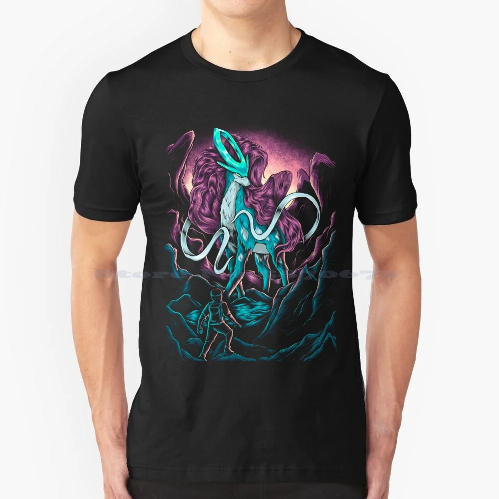 Suicune-Camiseta Legendary Water Type 100% algodón, camiseta legendaria Water Type Japón Manga Mha Bnha Boku No Hero Academia Lucy Cute