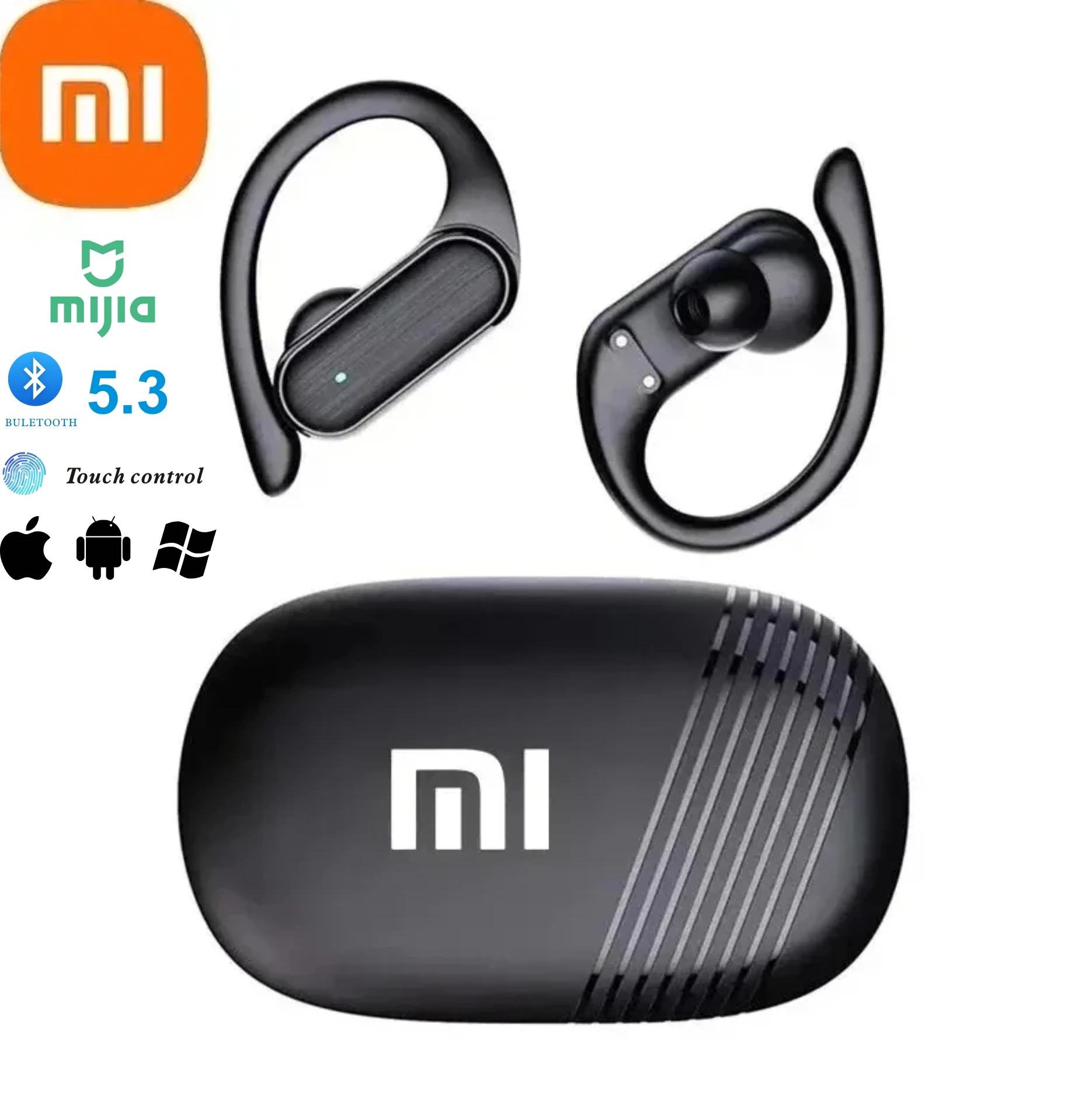 Xiaomi Original Bluetooth Earphones Wireless HiFi Earphones Hook Sports Waterproof Ultra Long Flight Duration 8-Hour Earphones