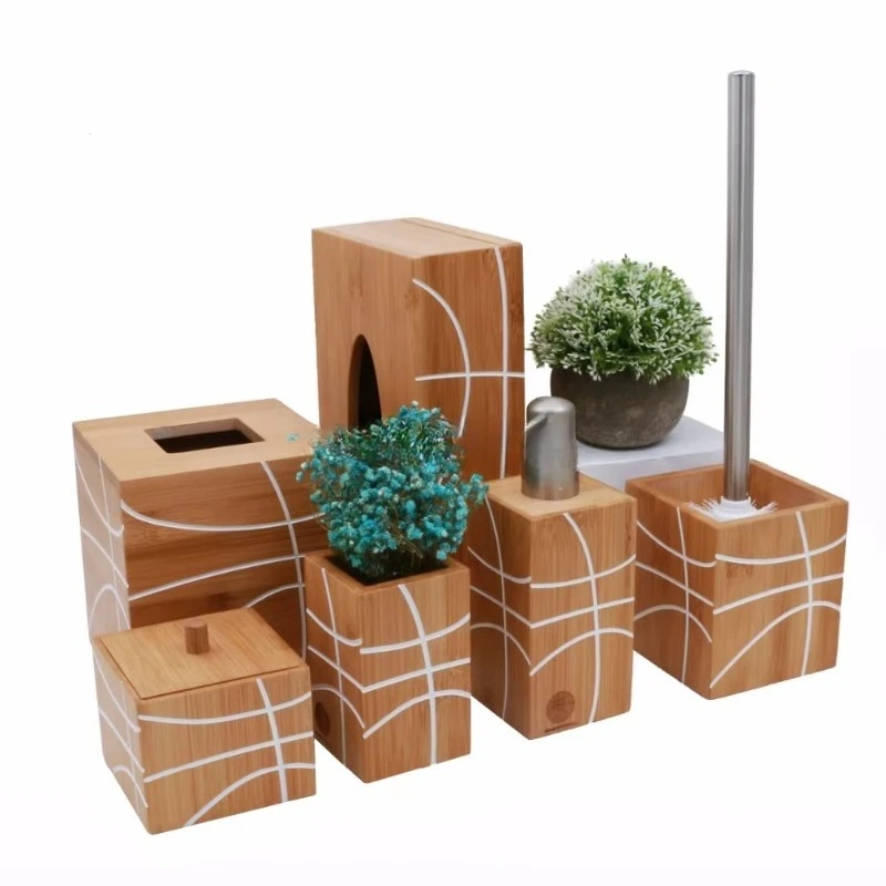 

Elegant Toothbrush Holder Bathroom Accessory Set with Soap Box Lotion Dispenser Kit Bathroom Set