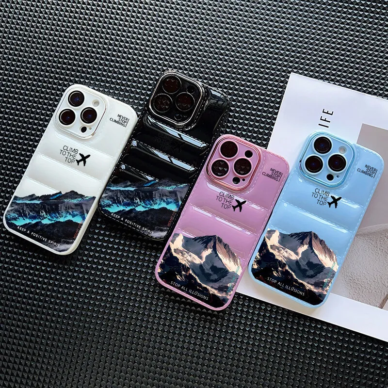 غلاف سنو ماونتن هايواي نورث لهاتف آيفون 16 برو ماكس 15 12 14 13 11 برو ماكس 7 8 6 6S Plus XS X XR 16 + 15 + حافظة ناعمة #1