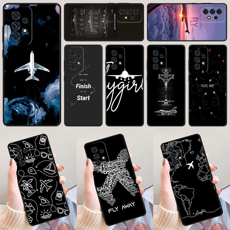 

Aviator Airplane Aircraft Pilot For Samsung Galaxy A52 A72 A73 A20e A21S A50 A70 A12 A42 A31 A40 A51 A71 A32 A80 A91 Phone Case