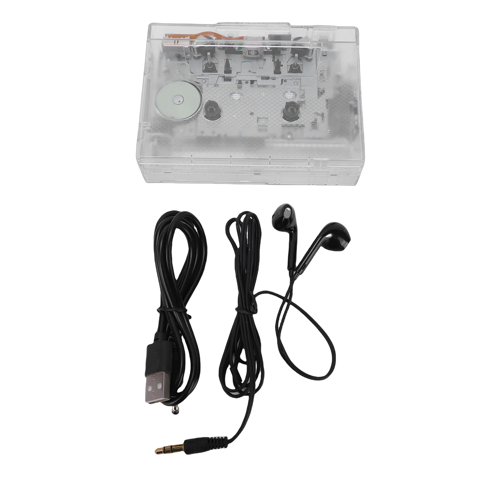 

Cassette Tape Player 3.5mm AUX Hole USB Flash Drive USB Card Reader Supported Bluetooth Cassette Tape Player with MP3 Converter