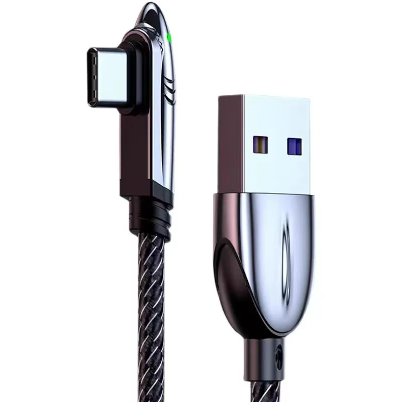 

66W elbow 5atypec fast charging data cable fully compatible with Huawei and Samsung super fast charging