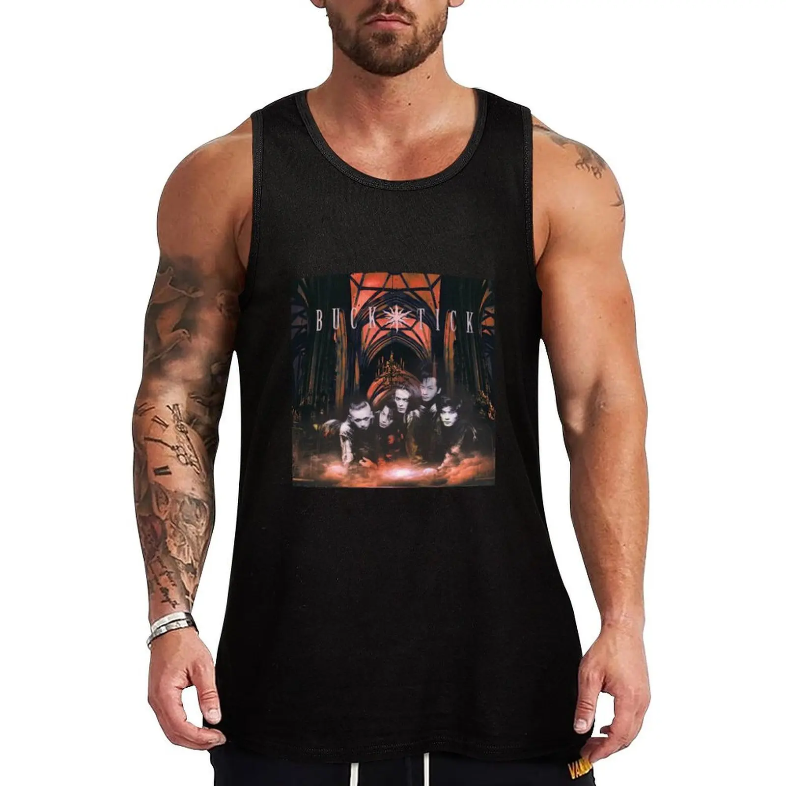 Buck-Tick Tank Top sleeveless man shirts mens gym clothes