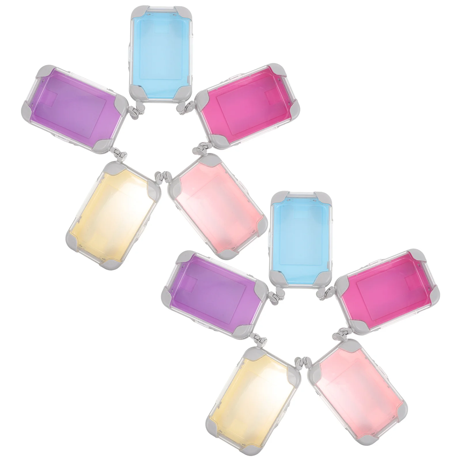 

10Pcs Mini Suitcase Candy Boxes Transparent Small Luggage Storage Box Party Favor Wedding Shower Travel Theme Chocolate Box