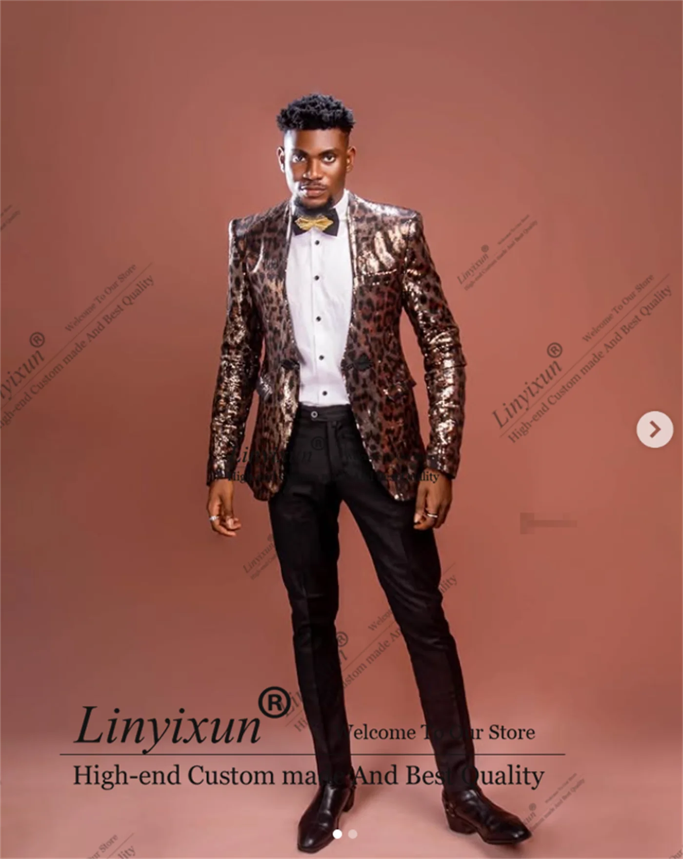 Modne cekinowe garnitury męski – Mens Fashion Trajes recenzja i cena