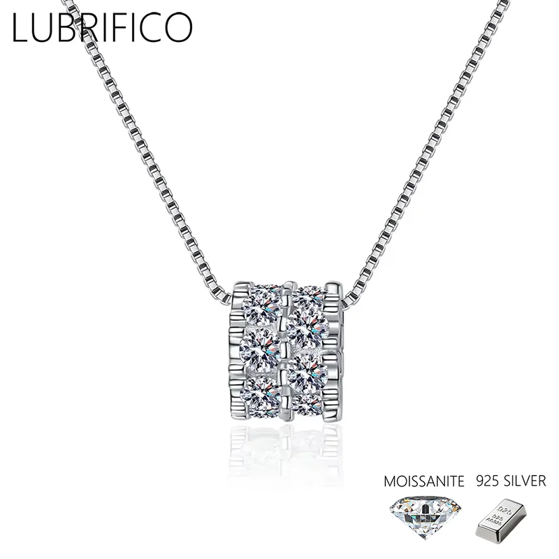 

Ожерелье с муассанитом цвета D, 1,6 карата, стерлинговое серебро 925 пробы, лабораторный бриллиантовый кулон, женские подарки, свадебные ювелирные украшения, вечерние