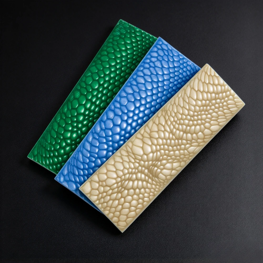 Multi Colored Knife Handle Reinforced Materials 1 Piece Dragon Scale Pattern Design Resin Handle Patch Material