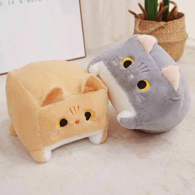 Cartoon Animal Cat Plush Toys Children's Square Pocket Cat Doll Plush Toys Cute Children's Birthday Gifts