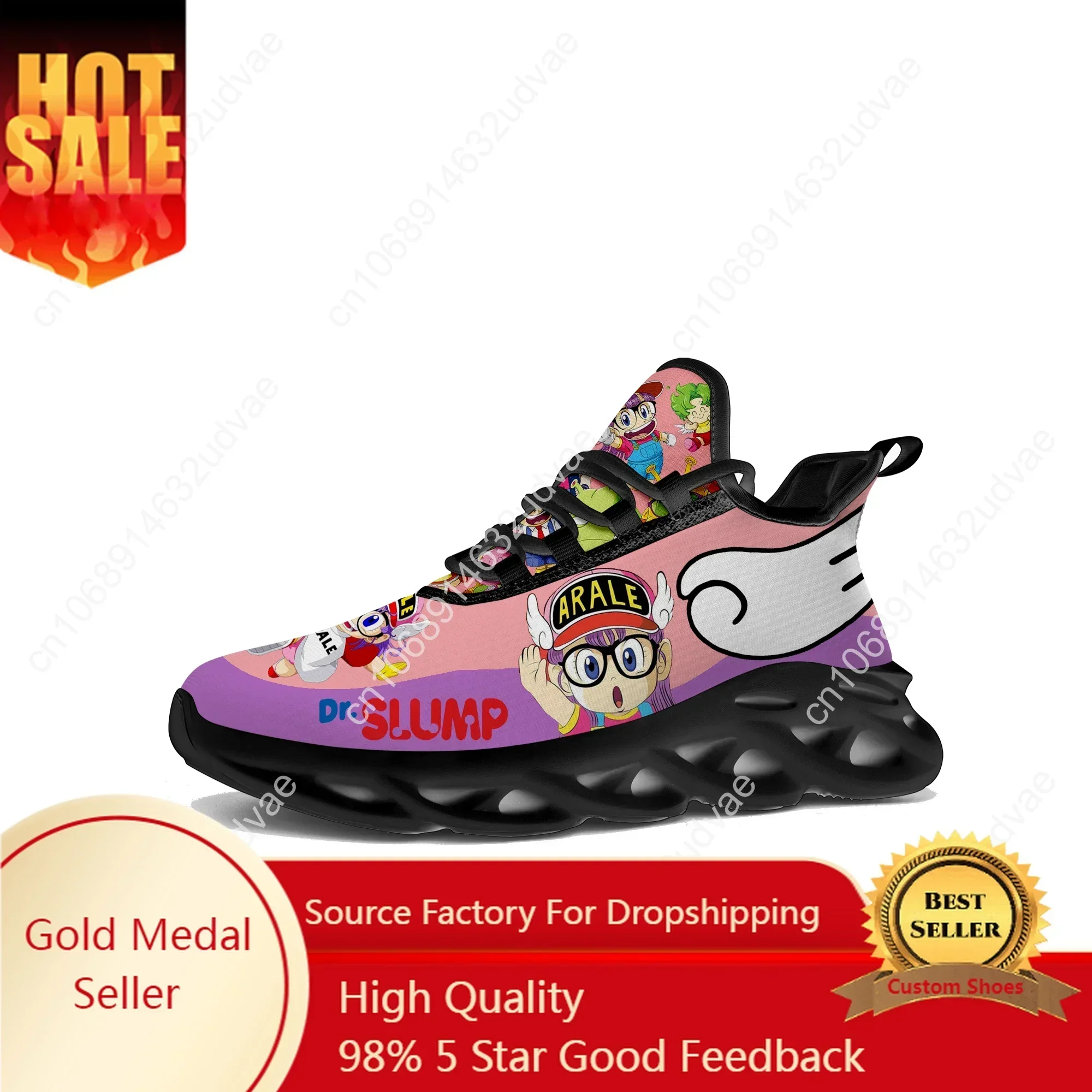 

A-Arale Dr Slump Flats Sneakers Mens Womens High Quality Sports Running Shoes Japan Cartoon Casual Sneaker