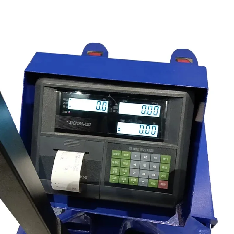 

Digital Hand Operated Truck Scale 2.5 Ton Manual Forklift Weighting Tool for Warehouse Logistics without Printing Function