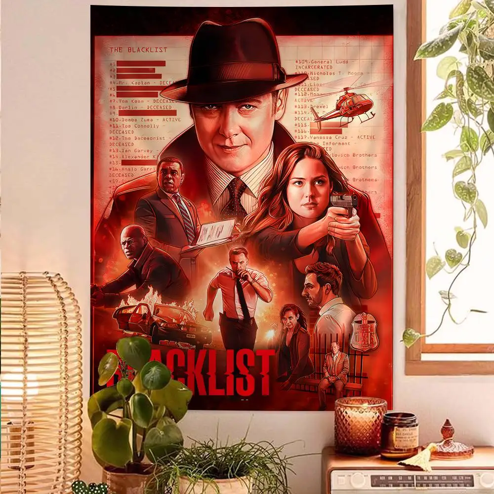 TV The Blacklist Cartoon Tapestry Art Science Fiction Room Home Decor Art Home Decor