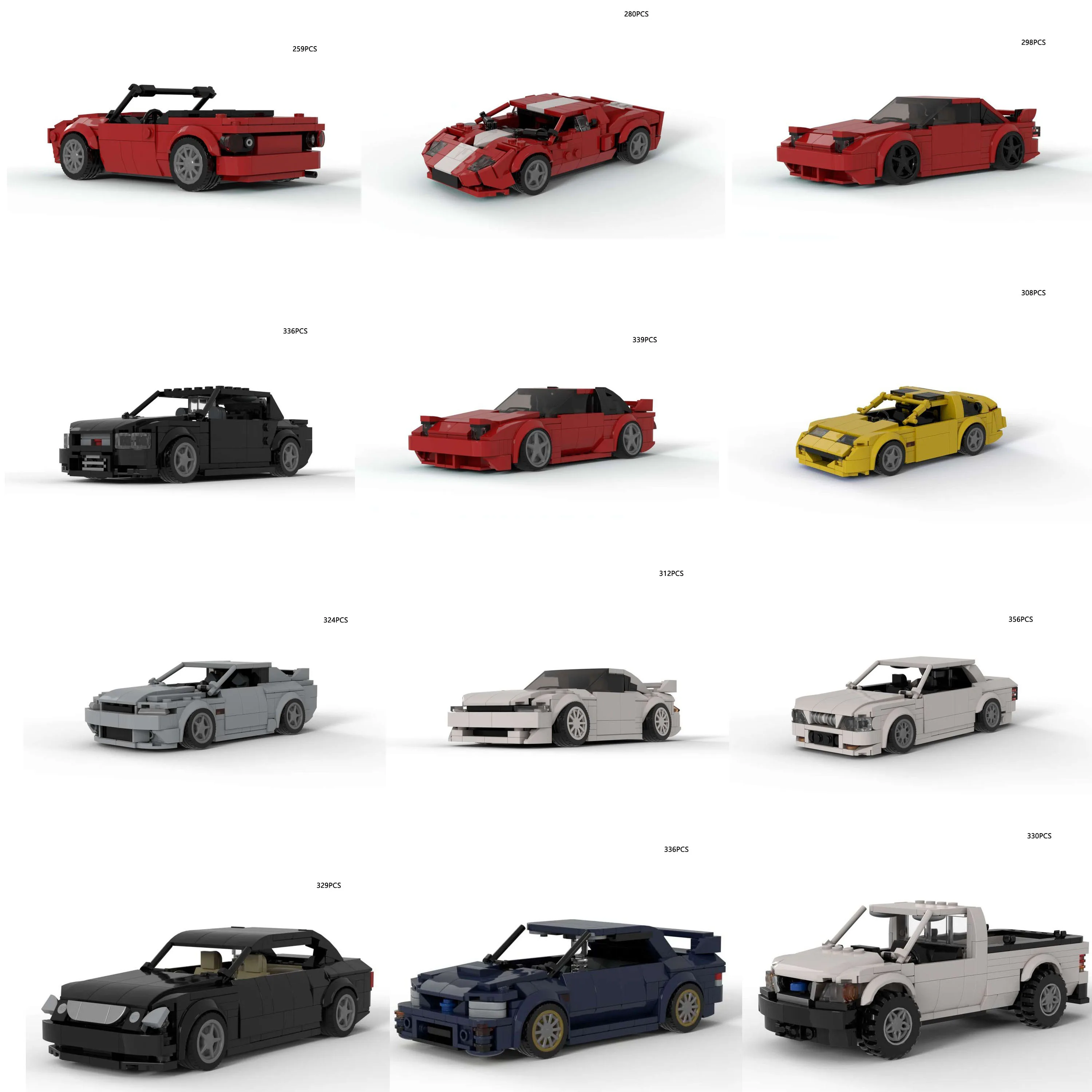 

НОВАЯ Скорость ​ ​ Серия Racing DIY MOC, креативный гараж, сборка, строительные блоки, игрушечный кирпич, детские подарки на день рождения и праздник