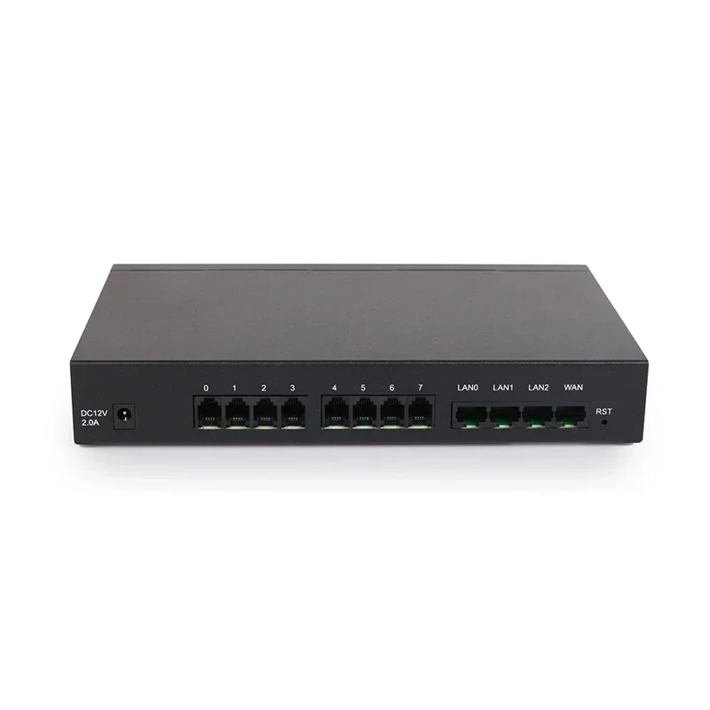 KNFX8 PBX FXS Voip Gateway for Call Center Solution 8 Ports Key Unit Rack Weight Origin Type GUA