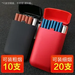 Portable thin cigarette case 20-piece small multi-function cigarette case for women smoking accessories