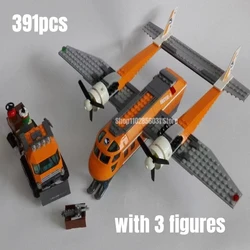 391pcs Arctic Supply Plane Building Blocks FIT 60064 Model Bricks Toys for Chilren Gift