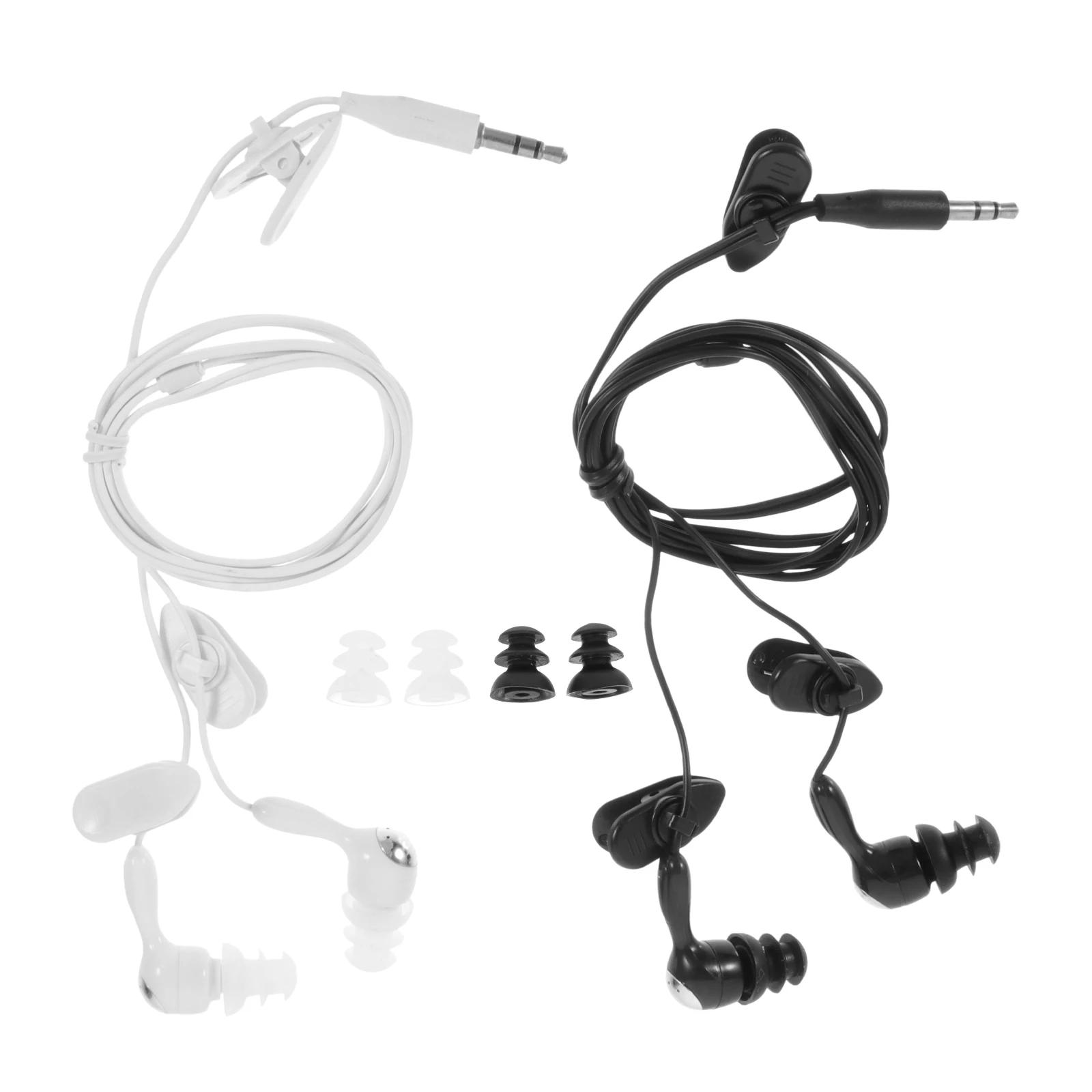 

2 Pcs Ear Plugs Waterproof Headphones Aldult Swimming Adults Earphone Underwater for