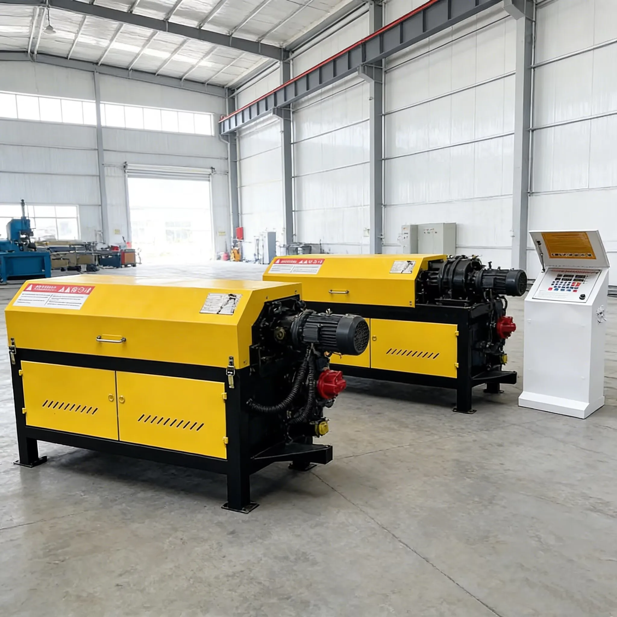 

High Efficiency Automatic Steel Bar CNC Straightener and Cutter Dual 4kW Copper Motors 220V - Customizable for Rebar Fabrication