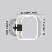 Artpad Modern Wall Light LED Indoor Wall Lamps 220V 6W Warm Night Lighting For Bedroom Hallway Aisle Bathroom Sconces Light