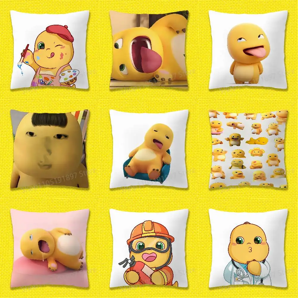 

N-Nailoong Cartoon Doll Throw Pillow Case For 55x55cm 30x30cm 50x50cm 45x45cm 40x40cm Square Chair Pillowcase Case