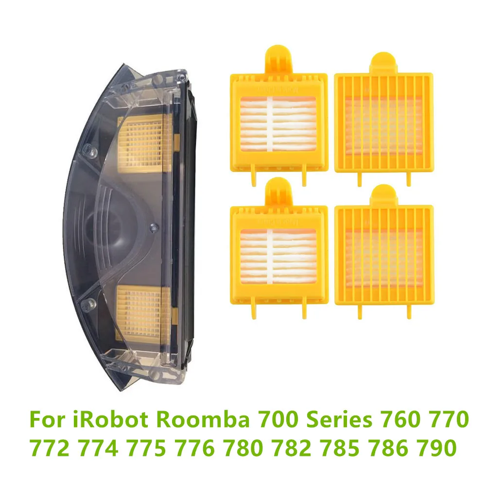 

Dust Collecting Box with Hepa Filter For iRobot Roomba 700 Series 760 770 772 774 775 776 780 782 785 786 790 Accessories