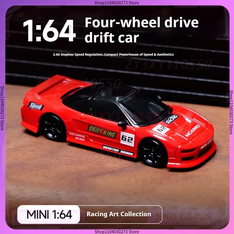 

1:64 4wd Rc Drift Car 2.4g Wireless Remote Control High Speed Mini Jdm Car Model Birthday Gift For Boys Boyfriend Collection