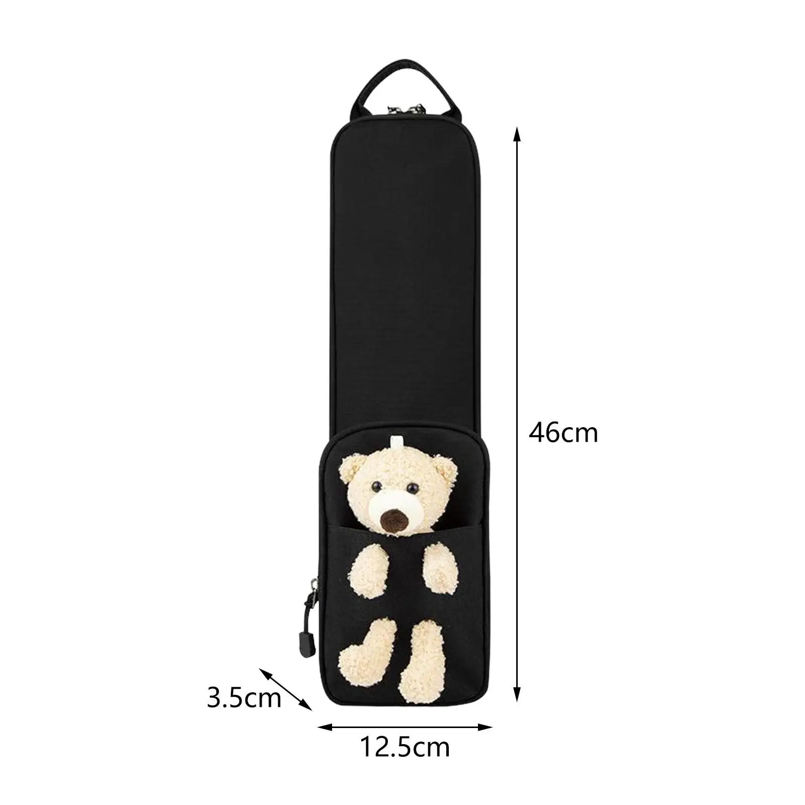 Drumstick Bag up to 6 Pairs with Extra Outside Sticks Holder for Professionals Stage Drum Lovers Students