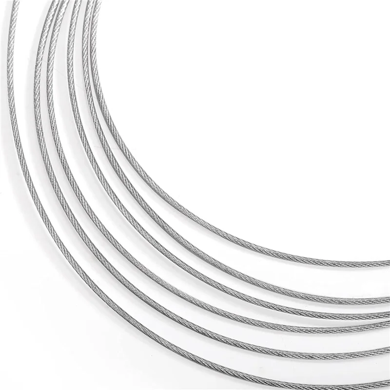 

PA-1/16Inch x 500Feet Wire Rope Cable, Braided Wire Stranded Rope Aircraft Cable for Outdoor Clothesline,